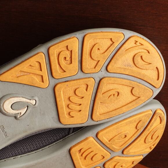 OluKai Shoes Mens SZ 9 Gray Nohea Mesh Slip On Convertible Loafer Casual Comfort - Picture 10 of 13